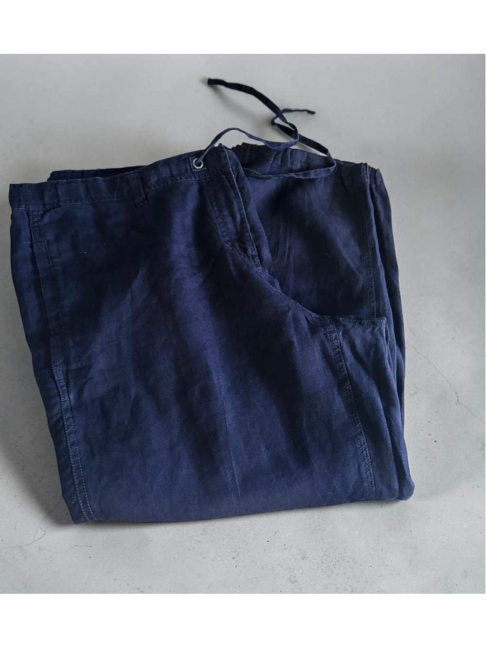 Eileen Fisher Linen Ankle Zip Cropped Cargo Pants